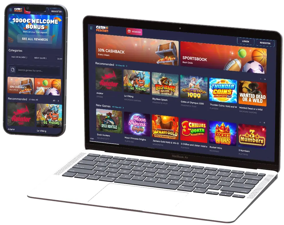 Peaches Casino App-schermafbeelding